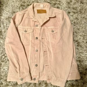 Blush Pink Denim Jacket